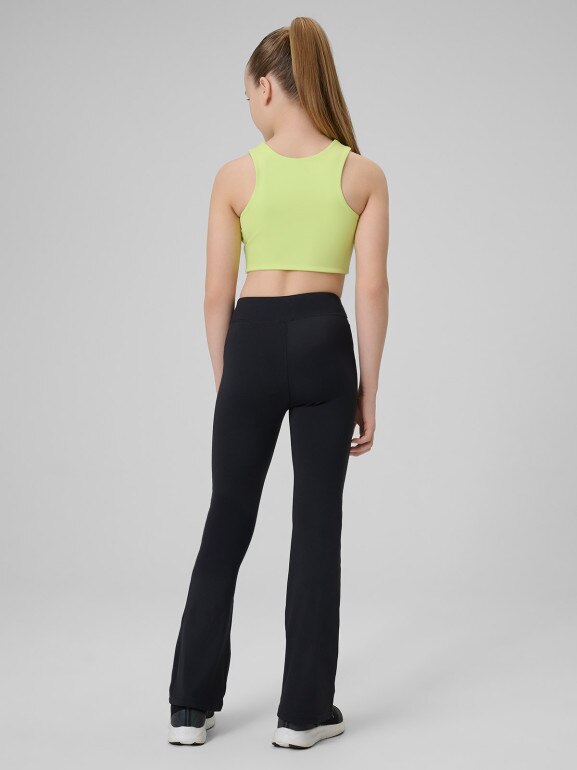 Dziewczęce legginsy treningowe 4F 4FJRSS26TFTIF517 - czarne