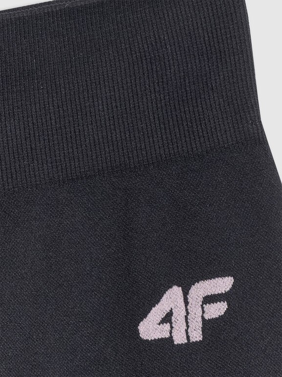 Dziewczęce legginsy treningowe 4F 4FJRSS26TFTIF518 - czarne