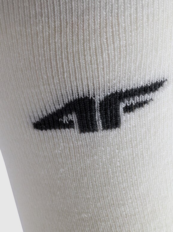 Dziewczęce skarpetki narciarskie 4F 4FJWAW25UFSOF227 - białe