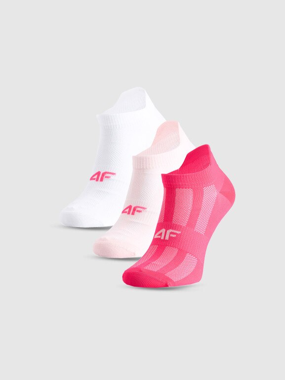 Dziewczęce skarpetki treningowe (3-pack) 4F 4FJWMM00UFSOF260 - multikolor