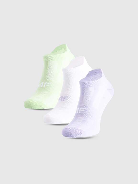 Dziewczęce skarpetki treningowe (3-pack) 4F 4FJWMM00UFSOF260 - multikolor