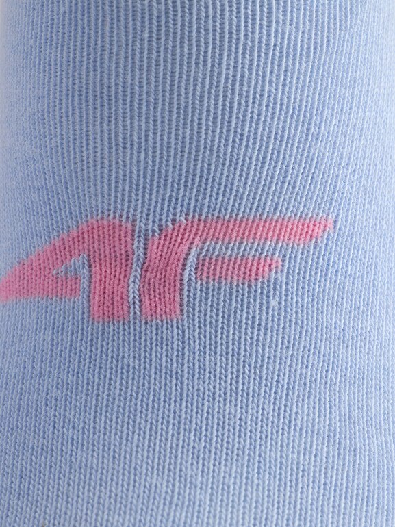 Dziewczęce skarpetki wysokie (2-pack) 4F 4FJRAW25USOCF600 - multikolor