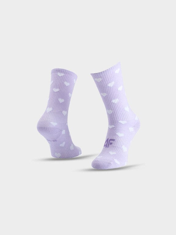 Dziewczęce skarpetki wysokie (3-pack) 4F 4FJWAW25USOCF394 - multikolor