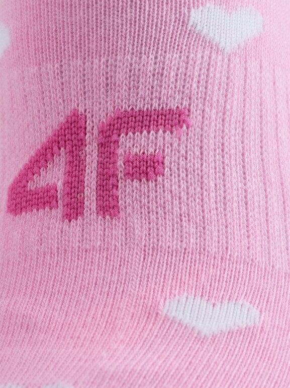 Dziewczęce skarpetki wysokie (3-pack) 4F 4FJWAW25USOCF394 - multikolor