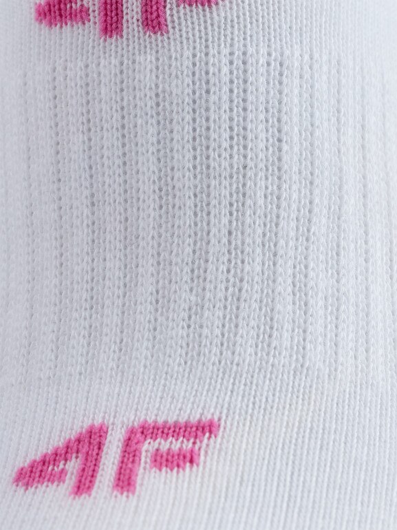 Dziewczęce skarpetki wysokie (3-pack) 4F 4FJWAW25USOCF394 - multikolor