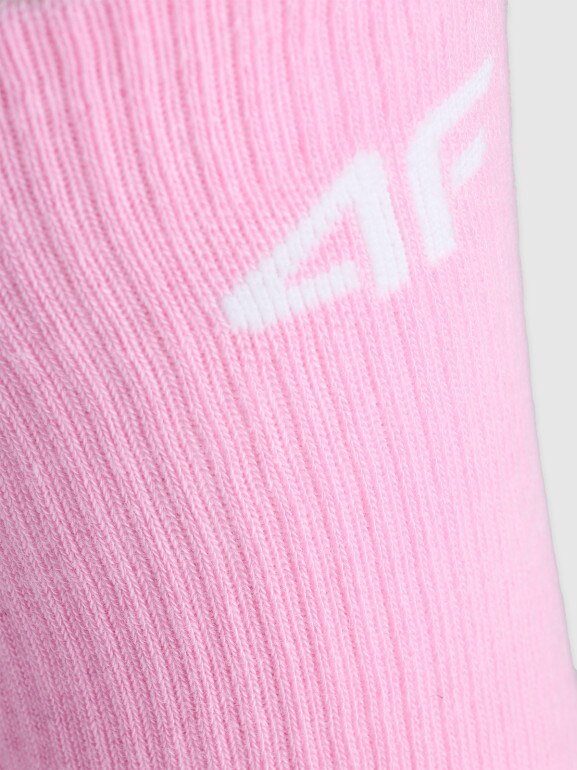 Dziewczęce skarpetki wysokie (3-pack) 4F 4FJWAW25USOCF394 - multikolor