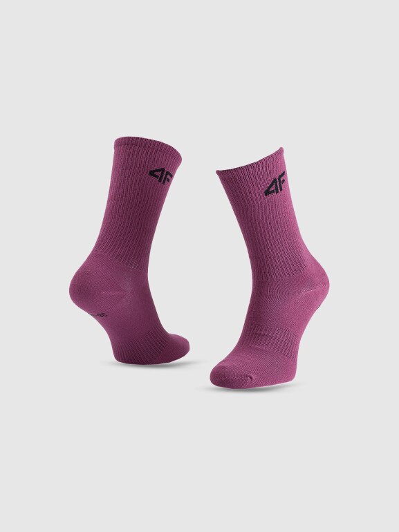 Dziewczęce skarpetki wysokie (4-pack) 4F 4FJWAW25USOCF393 - multikolor