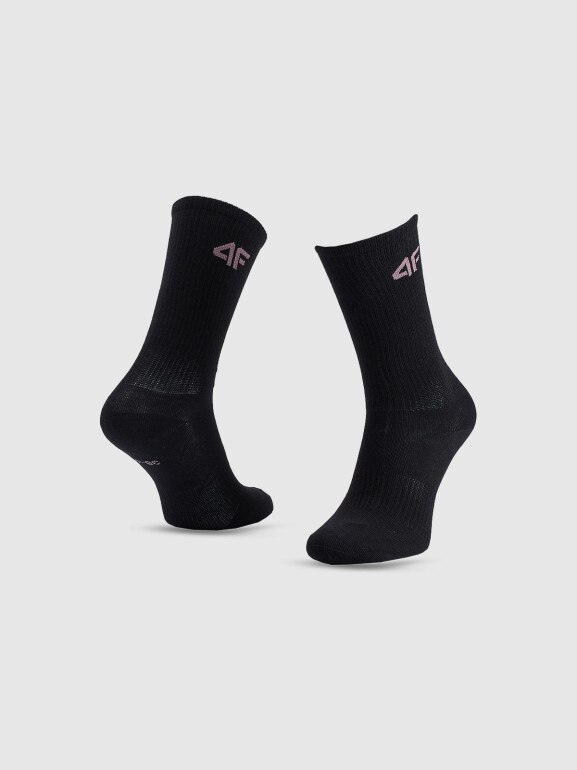 Dziewczęce skarpetki wysokie (4-pack) 4F 4FJWAW25USOCF393 - multikolor