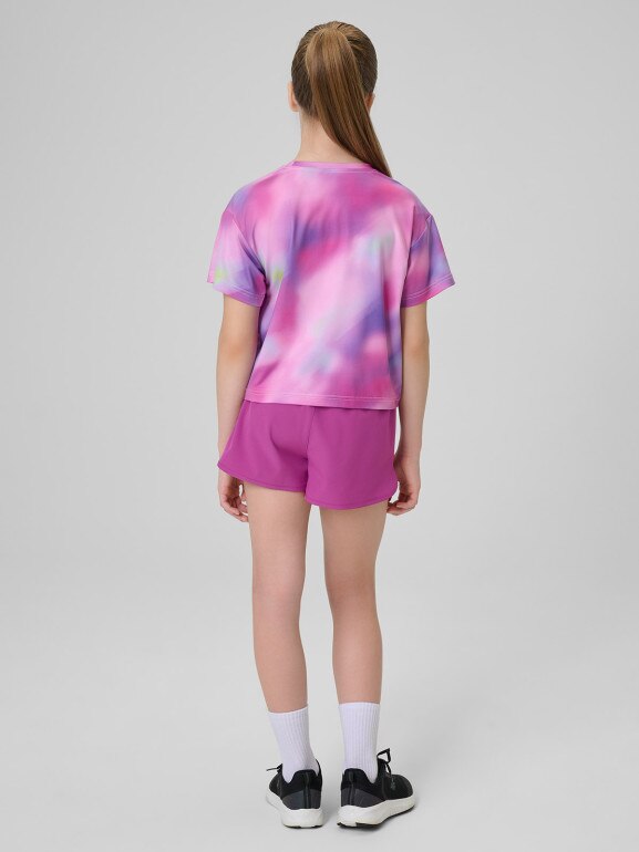 Dziewczęce spodenki treningowe 4F 4FJRSS26TFSHF1696 - multikolor