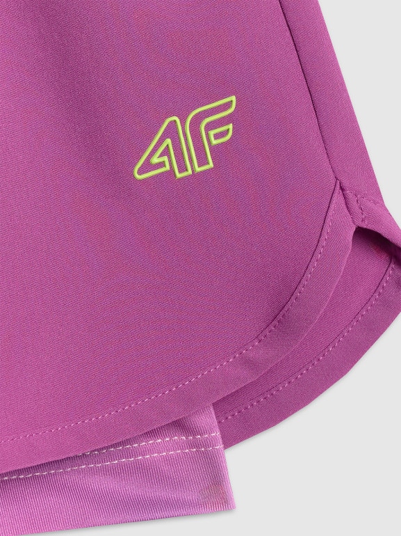 Dziewczęce spodenki treningowe 4F 4FJRSS26TFSHF1696 - multikolor