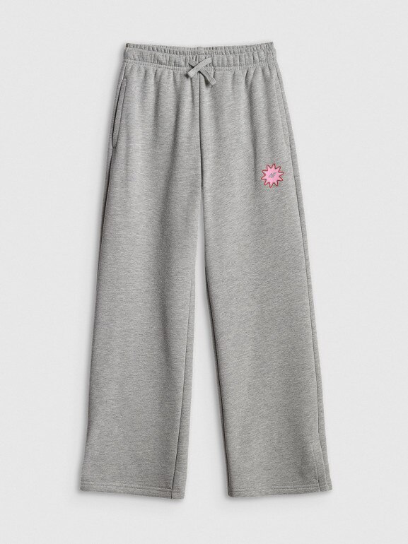 Dziewczęce spodnie dresowe 4F 4FJRSS26TTROF1870 - szare