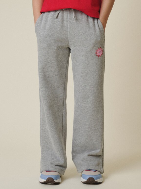 Dziewczęce spodnie dresowe 4F 4FJRSS26TTROF1870 - szare
