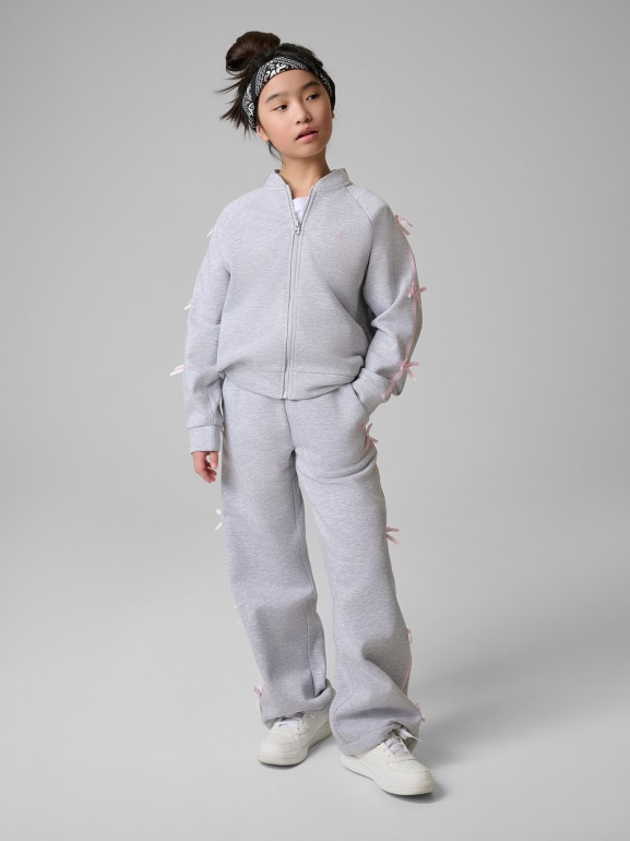 Dziewczęce spodnie dresowe 4F 4FJRSS26TTROF1879 - szare