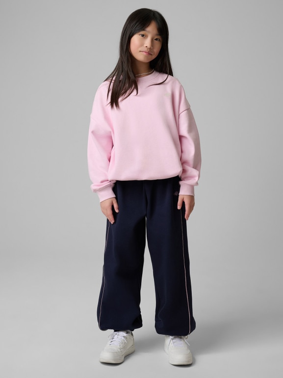 Dziewczęce spodnie dresowe joggery 4F 4FJRSS26TTROF1877 - granatowe