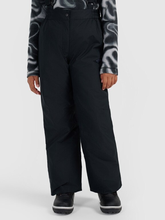 Dziewczęce spodnie narciarskie 4F 4FJRAW25TFTRF1241 - czarne