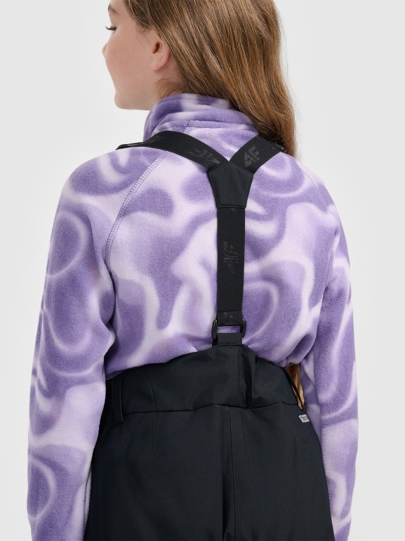 Dziewczęce spodnie narciarskie 4F 4FJRAW25TFTRF1243 - czarne