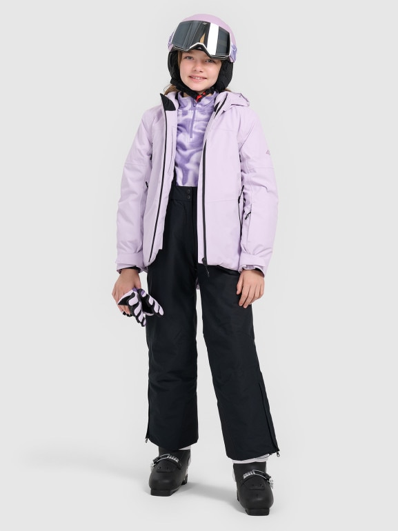 Dziewczęce spodnie narciarskie 4F 4FJRAW25TFTRF1243 - czarne