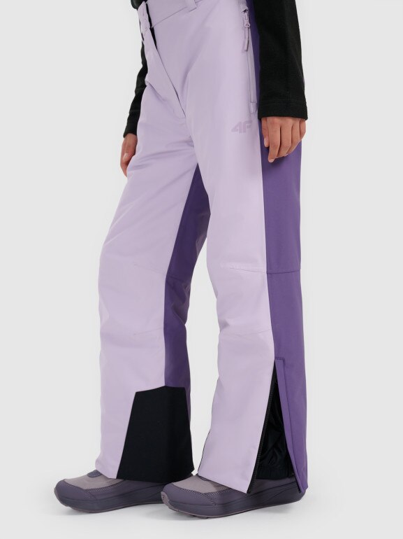 Dziewczęce spodnie narciarskie 4F 4FJRAW25TFTRF1243 - fioletowe
