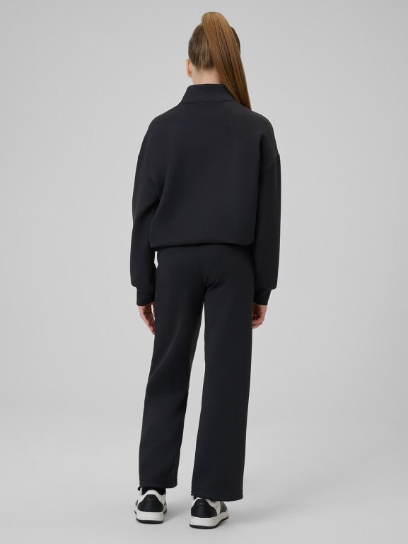 Dziewczęce spodnie treningowe 4F 4FJRSS26TFTRF1459 - czarne