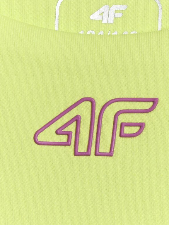 Dziewczęcy biustonosz treningowy 4F 4FJRSS26USBAF285 - zielony