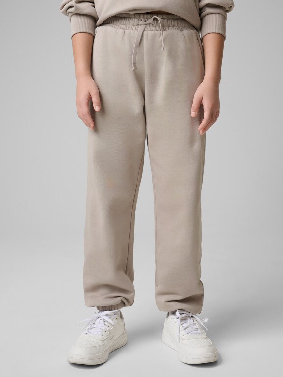 Dziewczęcy dres komplet 4F 4FJRSS26TAPSF212 - beżowy