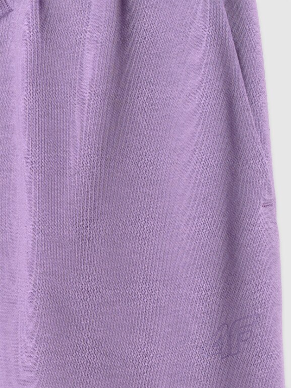 Dziewczęcy dres komplet 4F 4FJRSS26TAPSF212 - fioletowy