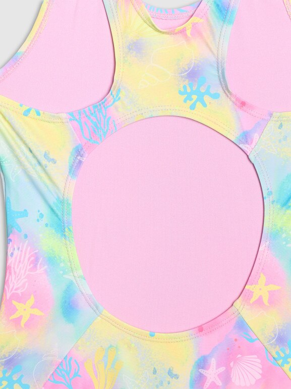 Dziewczęcy kostium jednoczęściowy 4F 4FJWSS26USWSF116 - multikolor