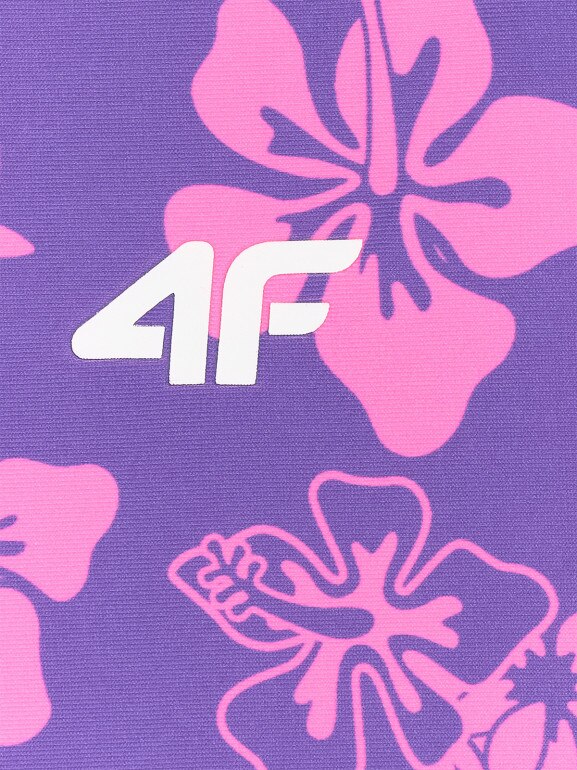 Dziewczęcy kostium kąpielowy jednoczęściowy 4F 4FJWSS26USWSF117 - multikolor