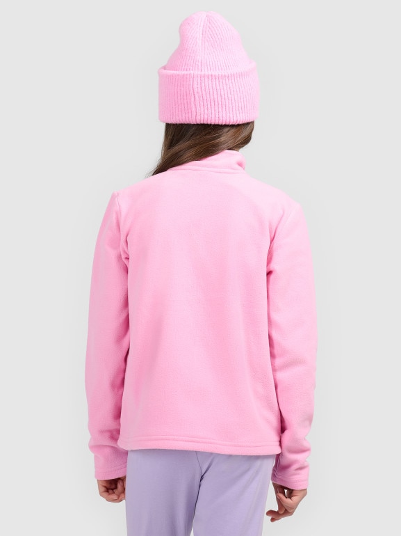Dziewczęcy polar rozpinany 4F 4FJRSS26TFLEF507 - różowy