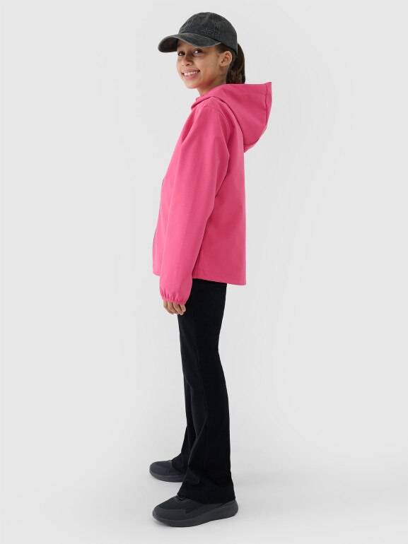 Dziewczęcy softshell 4F 4FJWSS25TSOFF305 - różowy