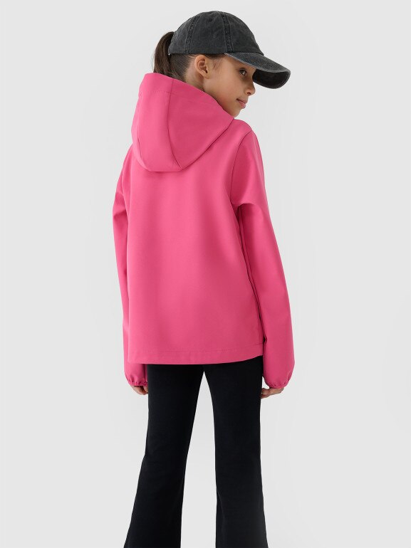 Dziewczęcy softshell 4F 4FJWSS25TSOFF305 - różowy