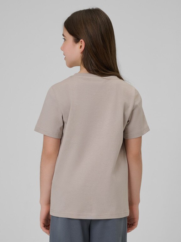 Dziewczęcy t-shirt basic 4F 4FJRSS26TTSHF4011 - multikolor