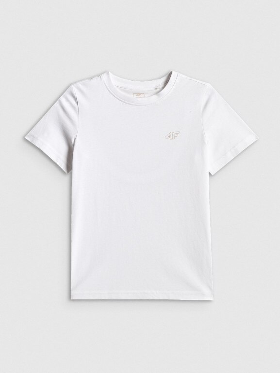 Dziewczęcy t-shirt basic 4F 4FJRSS26TTSHF4011 - multikolor