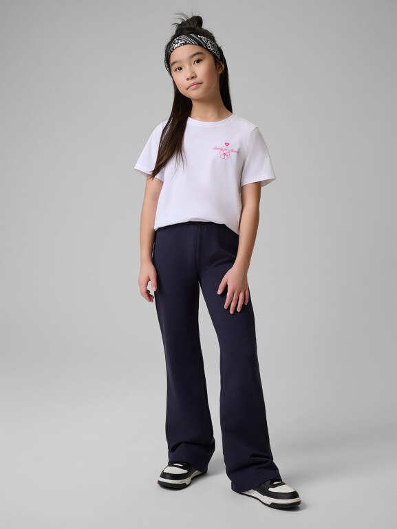 Dziewczęcy t-shirt z nadrukiem 4F 4FJRSS26TTSHF3691 - biały