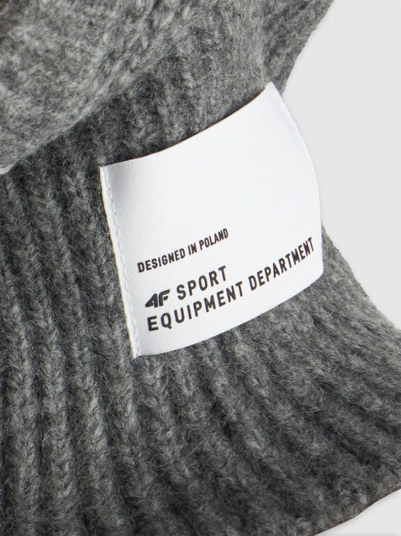 Kaptur uniseks 4F 4FWAW25ABALF107 - szary