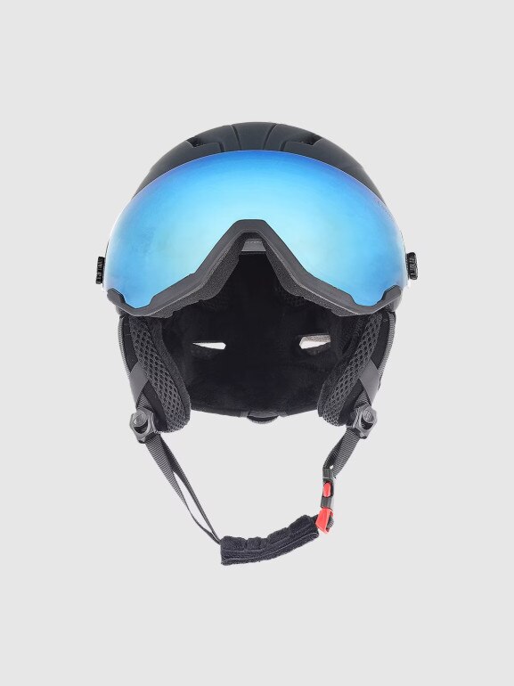 Kask narciarski z goglami uniseks 4F 4FWAW24AHELU090 - granatowy