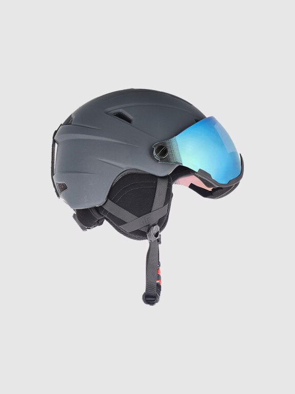 Kask narciarski z goglami uniseks 4F 4FWAW24AHELU090 - granatowy
