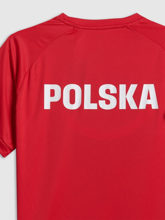 Koszulka kibica uniseks 4F 4FRSS26TFTSM2725 - czerwona