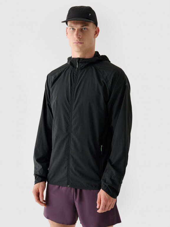 Męska kurtka do biegania Ultralight 4F 4FWAW24TTJAM553 - czarna