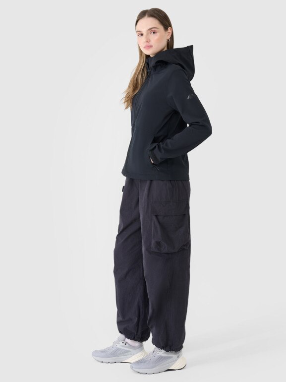 Damski softshell 4F 4FWSS25TSOFF320 - czarny