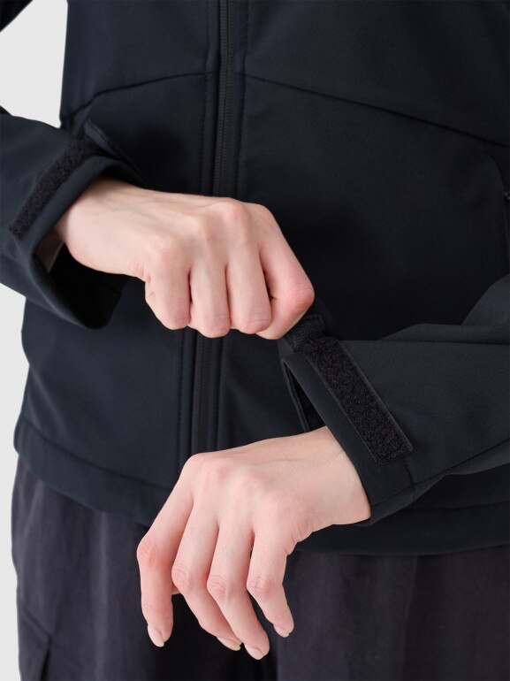 Damski softshell 4F 4FWSS25TSOFF320 - czarny
