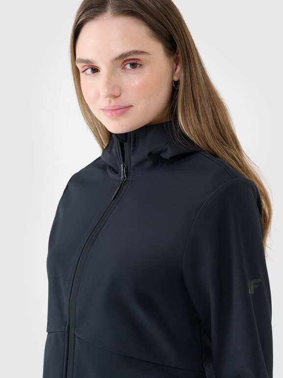 Damski softshell 4F 4FWSS25TSOFF320 - czarny