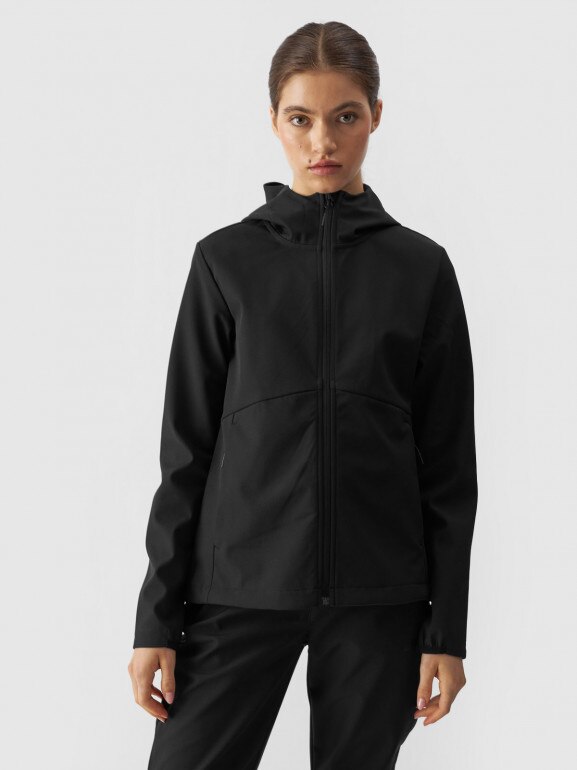 Damska kurtka softshell membrana 5000 4F 4FWAW24TSOFF285 - czarna