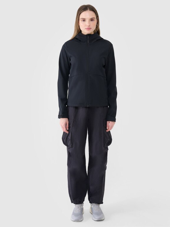 Damski softshell 4F 4FWSS25TSOFF320 - czarny