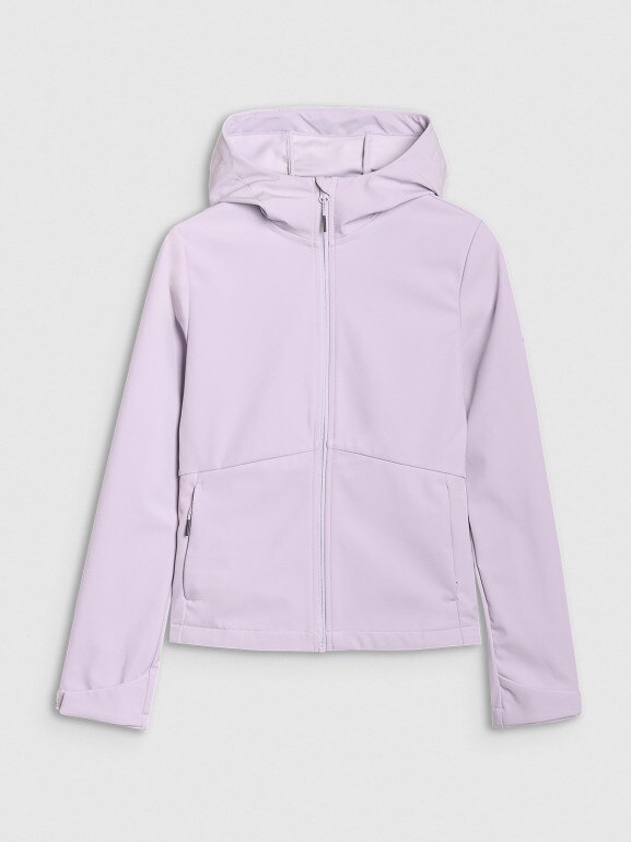 Damski softshell 4F 4FWSS25TSOFF320 - fioletowy