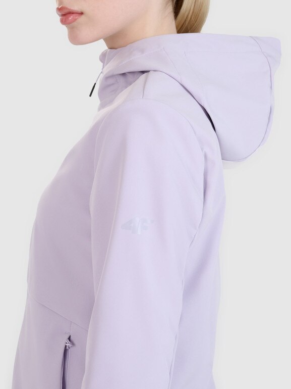 Damski softshell 4F 4FWSS25TSOFF320 - fioletowy