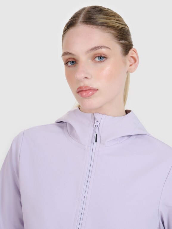 Damski softshell 4F 4FWSS25TSOFF320 - fioletowy
