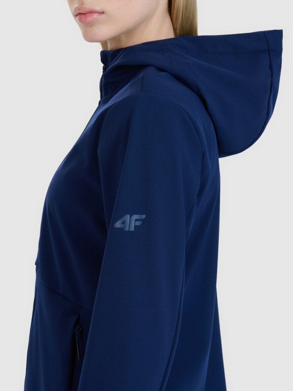 Damski softshell 4F 4FWSS25TSOFF320 - granatowy