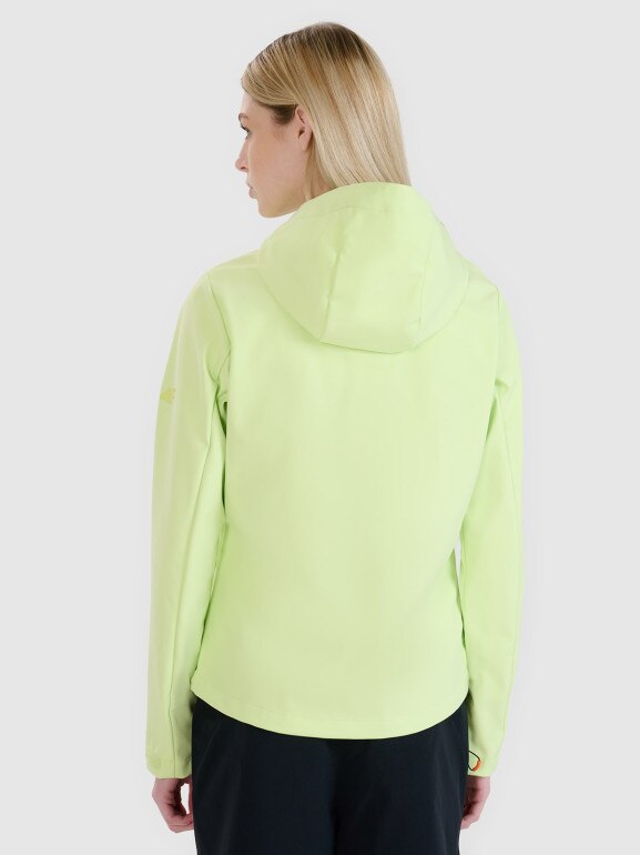 Damski softshell 4F 4FWSS25TSOFF320 - zielony