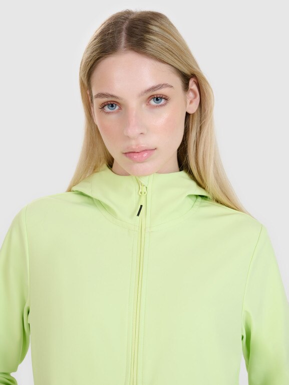 Damski softshell 4F 4FWSS25TSOFF320 - zielony
